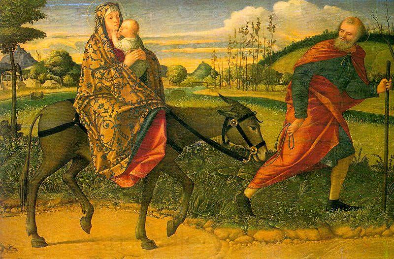 Vittore Carpaccio The Flight into Egypt Norge oil painting art